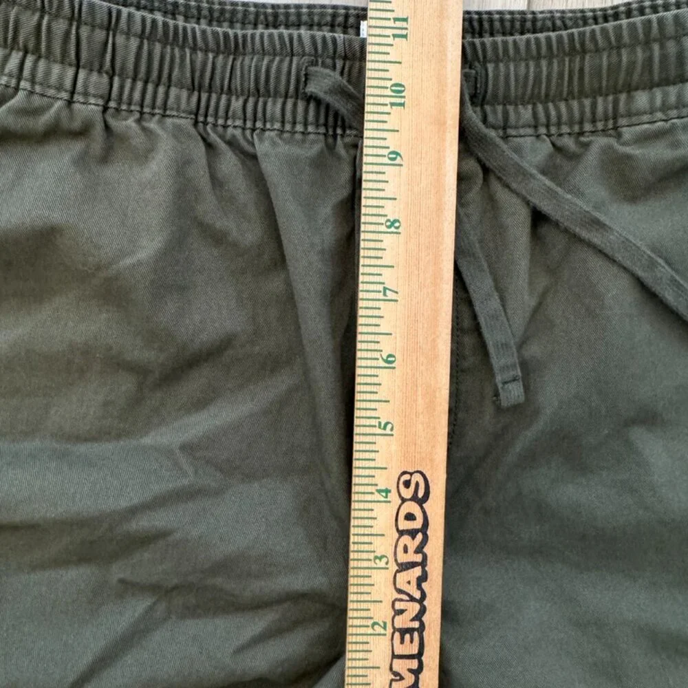 Gap Men's XS Easy Essential Pull On Drawstring Pants Olive Green Khaki Pockets
